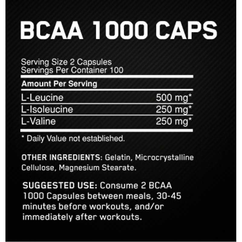 Optimum Nutrition BCAA - 400 Capsules